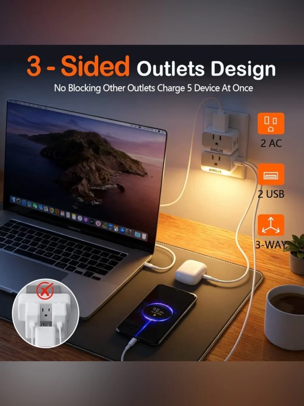 Outlet Extender 2 Pack